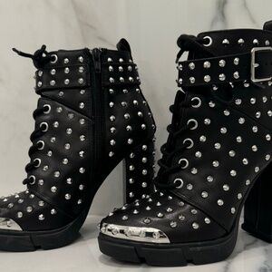 Gorgeous leather studded boots